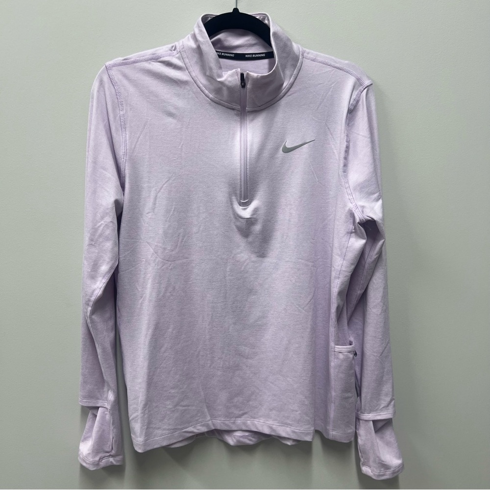 Nike Long Sleeve Dri Fit Top in Lavender